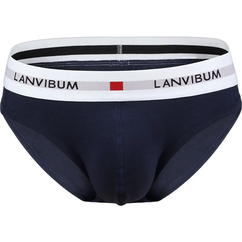 Трусы-слипы мужские хлопковые однотонные Классическое нижнее белье |