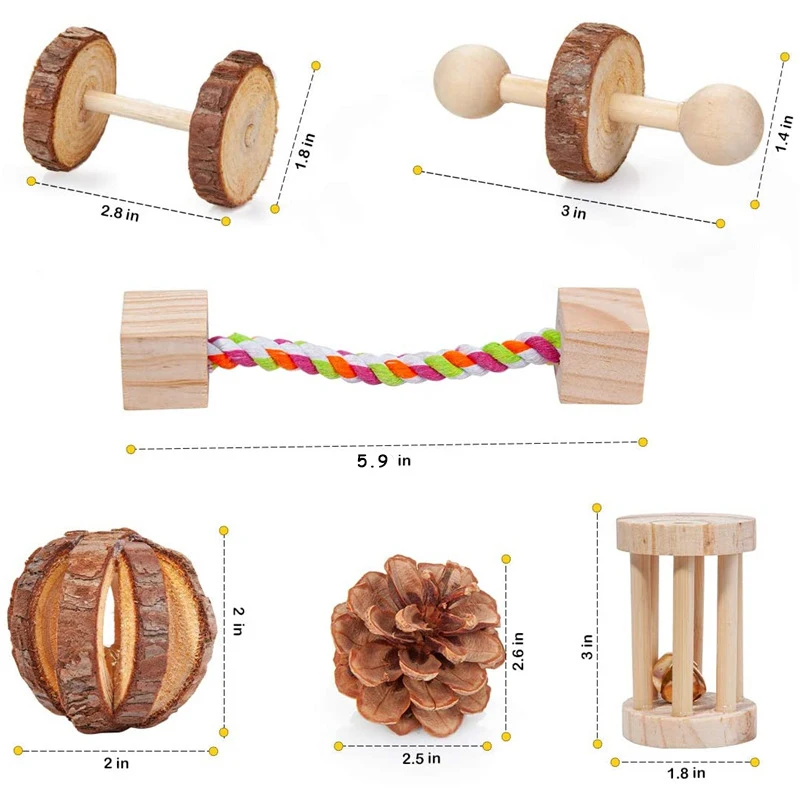 12 шт./компл. деревянные игрушки для хомяка|Игрушки| |