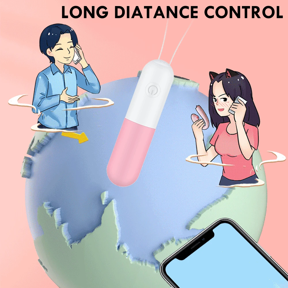 Мини-вибратор с дистанционным управлением через приложение вибратор-пуля