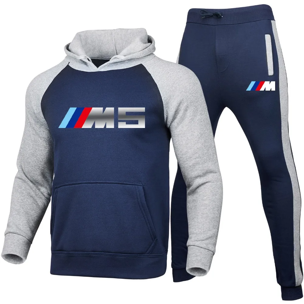 

Suit sportswear men's autumn winter Hooded Sweatshirt drawstring suit sportswear 2020 men's suit two piece suit casual