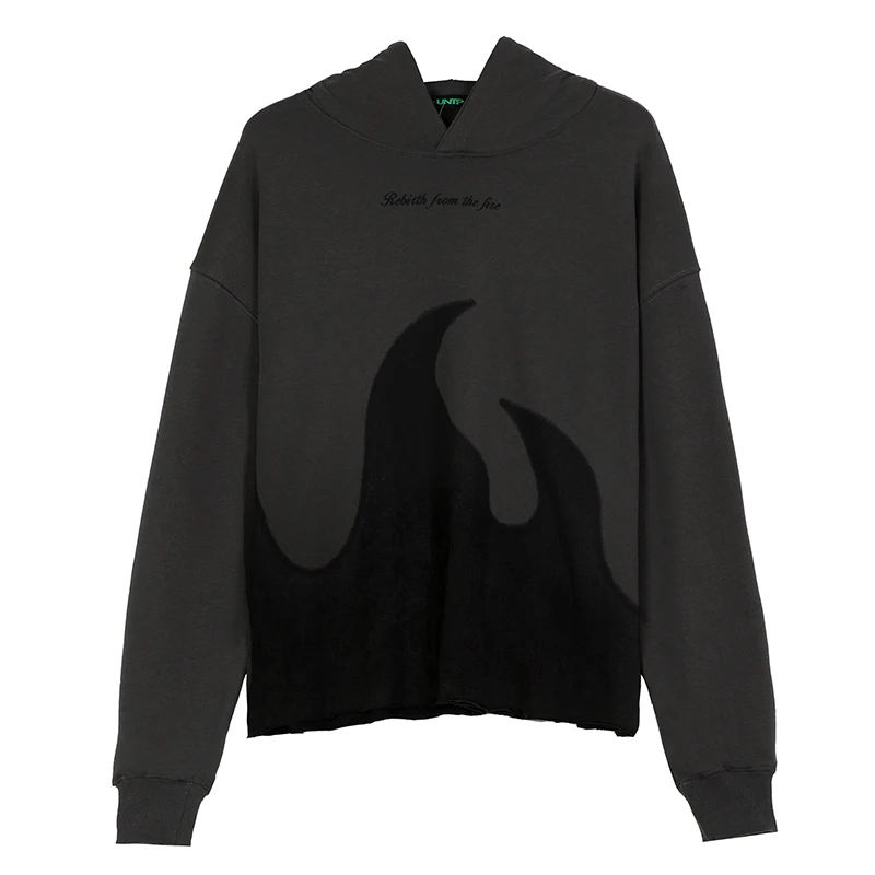 

Свитшот мужской с капюшоном и надписью в стиле хип-хоп