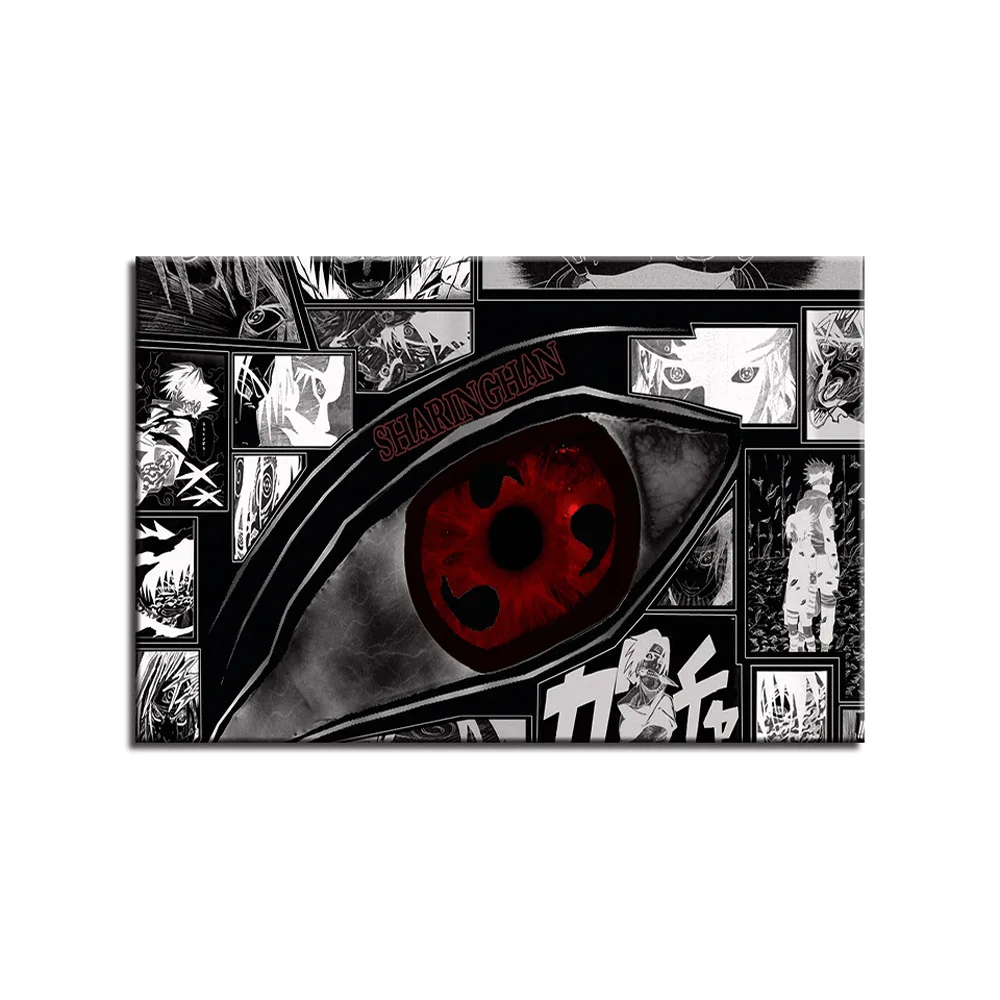 Itachi Uchiha калейдоскоп Sharingan Картина маслом Декоративная картина на стену японского
