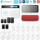 Оригинальный комплект Etiger S4 Plus Tuya Smart WiFiGSM, наружная Солнечная Сирена, система безопасности для умного дома