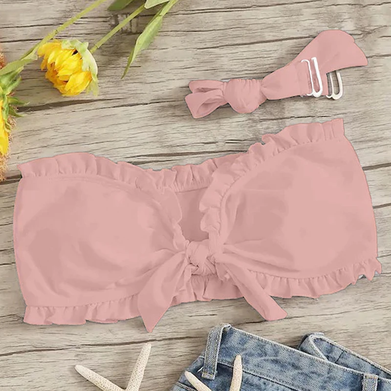 2019 микро купальники Бандажное бикини сексуальные пляжные женские купальные