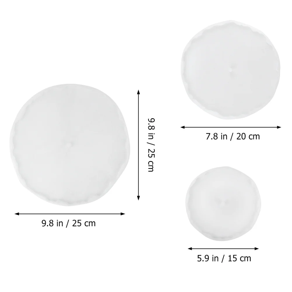 

3 Pcs DManual DIY Silicone Mold Set Tableware Silicone Mold DIY Silicone Mold