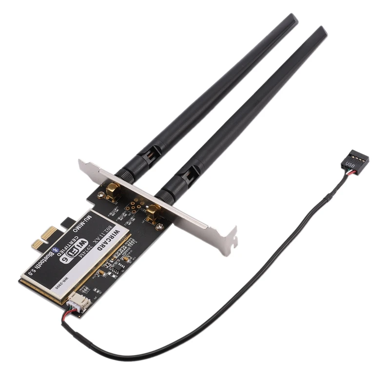 

WIRCARD WIFI6 WR-2900 2974M Gigabit PCIe Desktop Wireless Network Card WiFi Receiver 5.0 Bluetooth