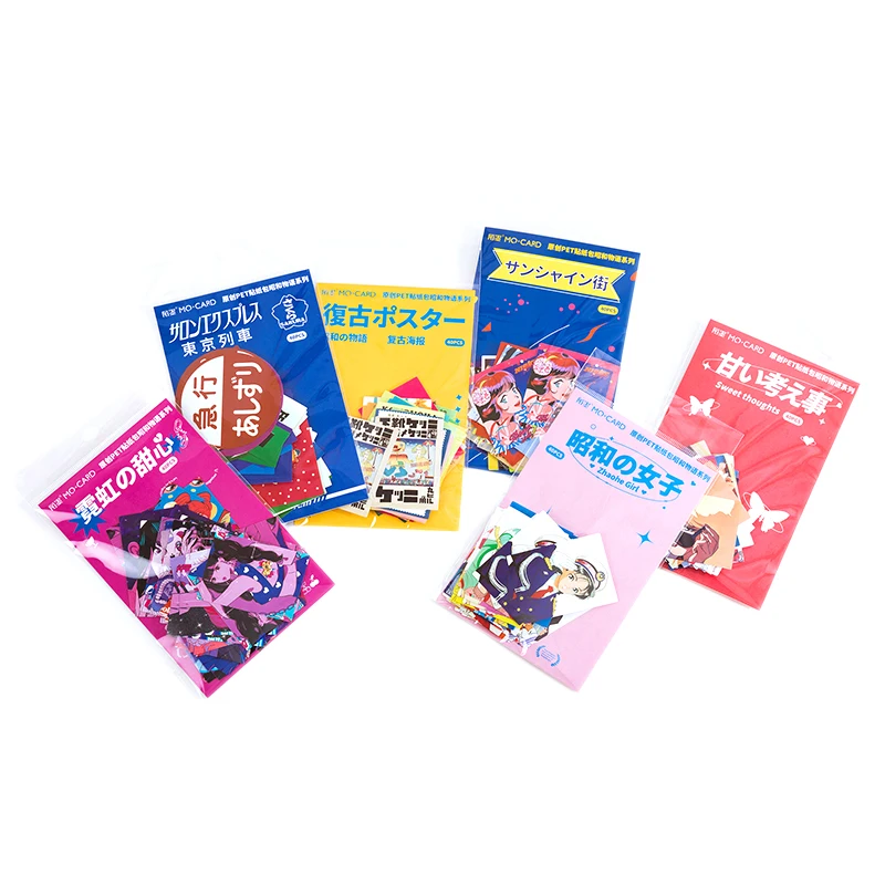 

Altonamm 40 Pcs/Pack Kawaii Japanese Anime Girl Scrapbooking Stickers Aesthetic PET Material Journal Diy Sweetheart Stationery