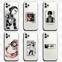 anime japanese attack on titan phone case clear for iphone 12 11 pro max mini xs 8 7 6 6s plus x 5s se 2020 xr cover