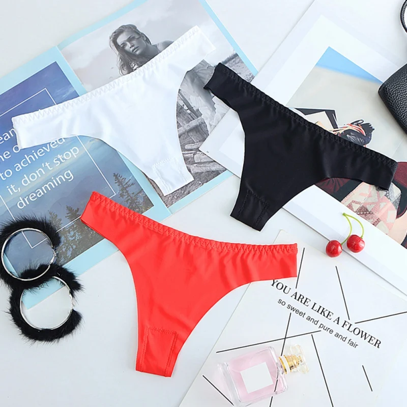 Новинка женские хлопковые стринги без следов цельные ультратонкие трусики из