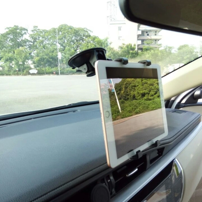 Car Dashboard Windshield Mount Holder Stand For 7-11 Inch Ipad Galaxy Tab Tablet High Quality Rigid Plastic Compatible Wide