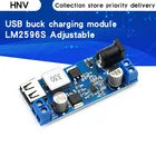 Регулируемый понижающий преобразователь источника питания USB LM2596S, 24 В12 В в 5 А, зарядный модуль для телефона