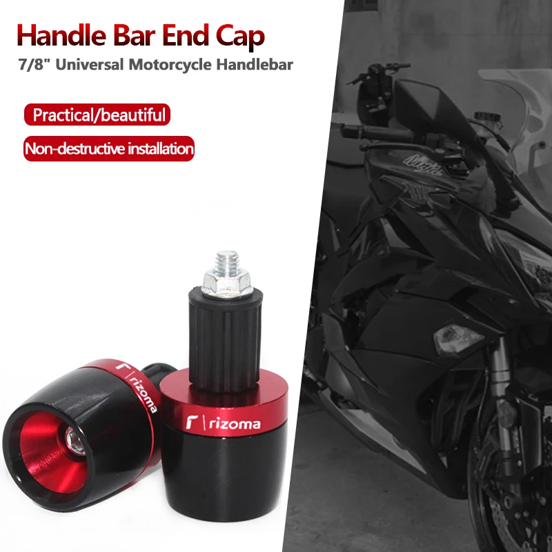 

7/8" 22mm Motorcycle CNC Handlebar Grips Handle Bar Cap End Plugs For Yamaha R1 R3 R6 R15 R25 Fz1 Fz6 Fz8 Jog Xj6 Tracer
