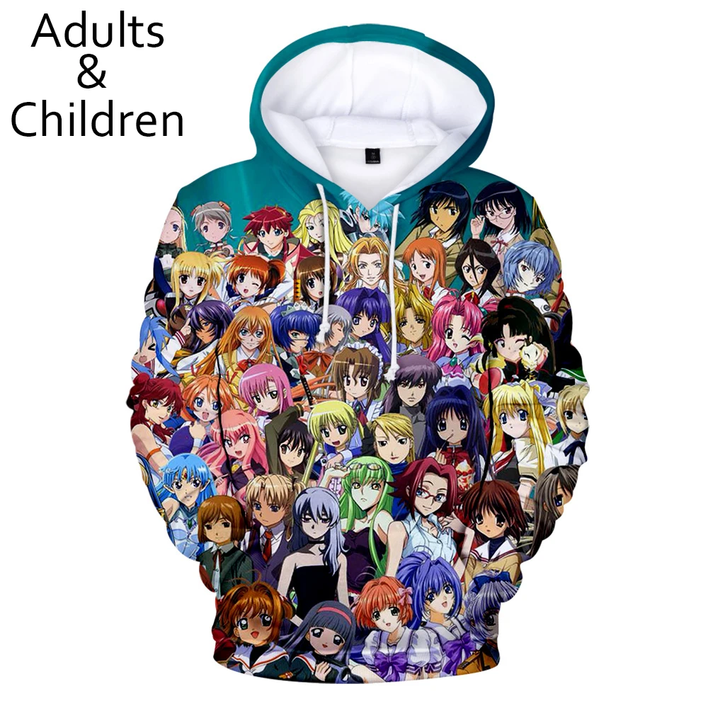

3D Printed Anime Clothes Hoodies Men Women Hooded Kids Sweatshirts Anime Character 3D Hoody Boys Girls Clothing