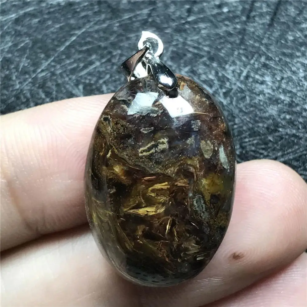 Натуральный желтый кулон-питерсайт для женщин мужчин в форме яйца драгоценный