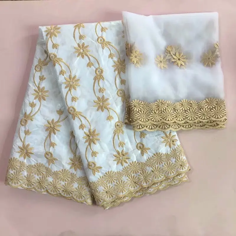 Африканская хлопчатобумажная вышитая австрийская Базен riche getzner африканская