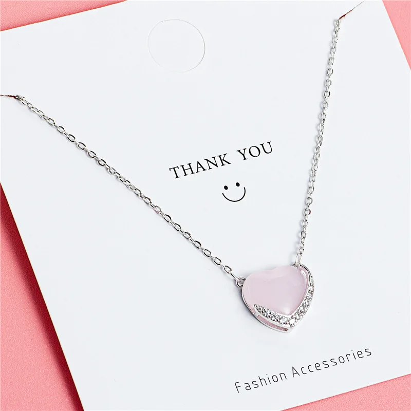 Женское ожерелье из серебра 925 пробы с фианитом|Ожерелья| |