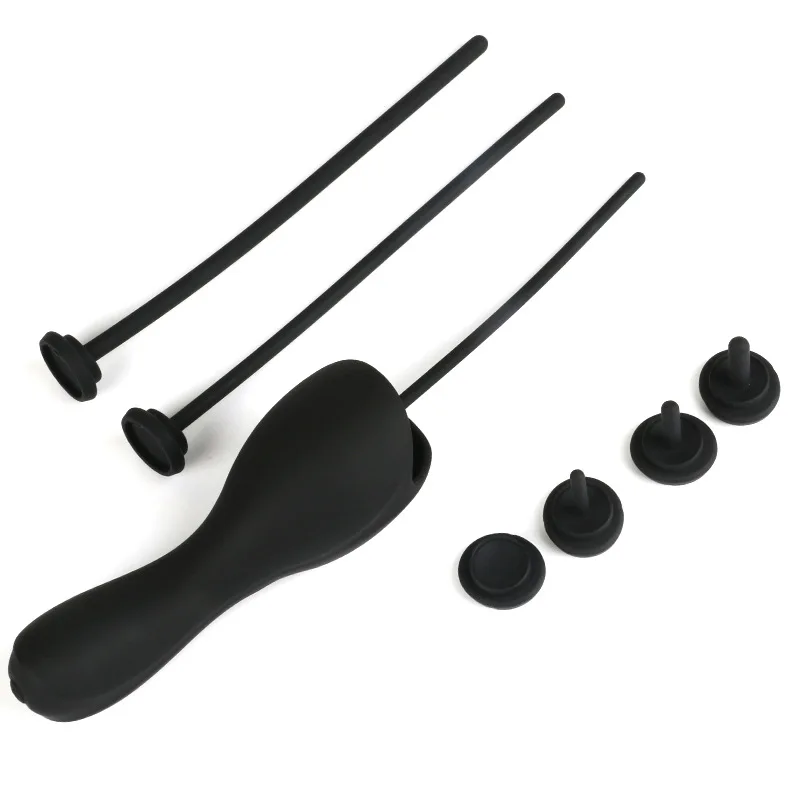 Вибратор конский глаз уретральная Заглушка с 3 размерами съемная Двойная