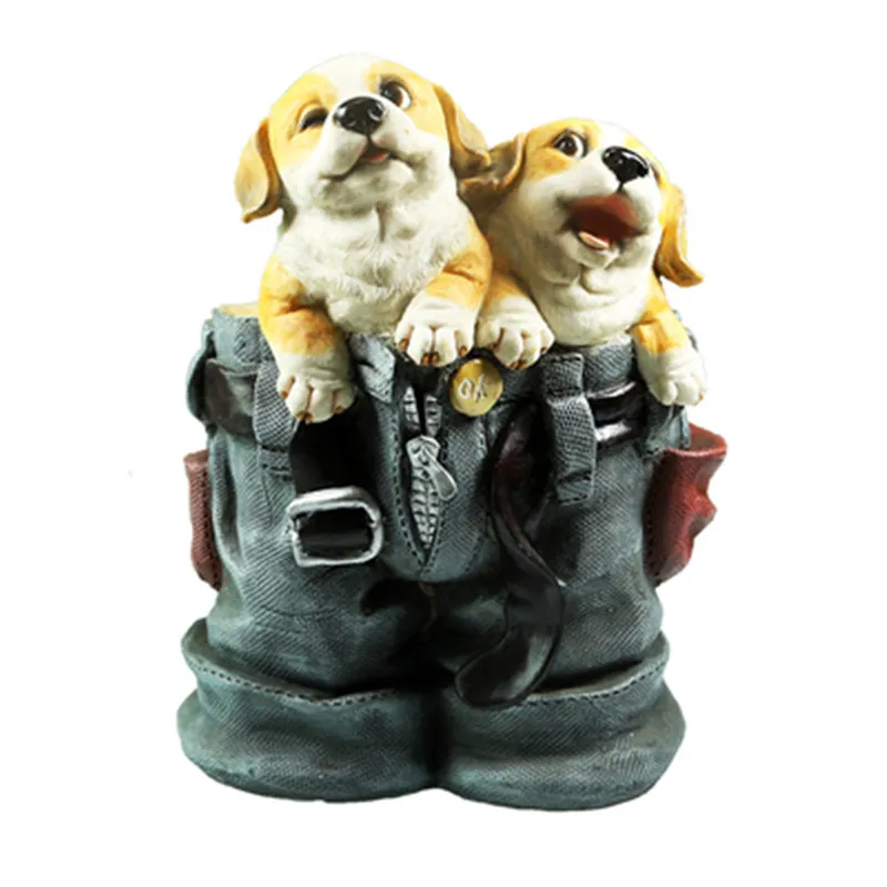 

JEANS DOG SUCCULENT FLOWER POT DECORATION GARDEN ORNAMENT COURTYARD BALCONY ANIMAL ART&CRAFT VASE X5119