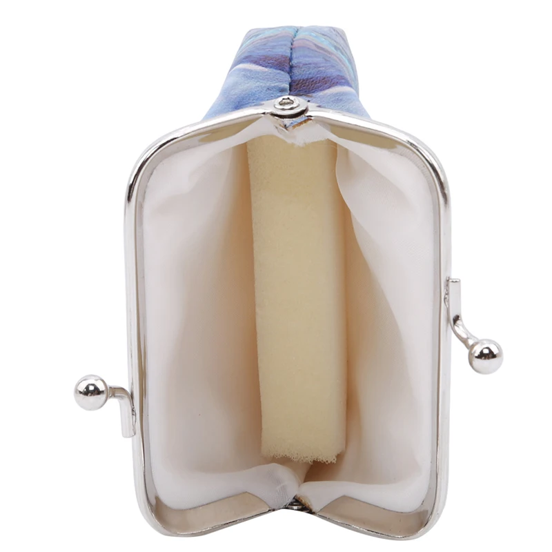 Новинка Женский винтажный Кошелек для монет Дамский кошелек с принтом кожаный