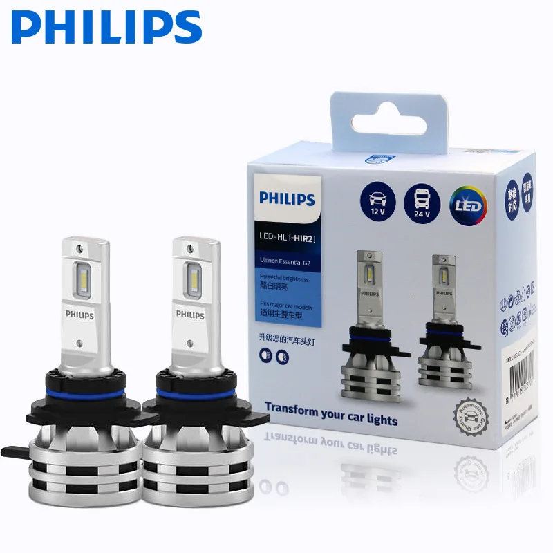 2X Philips Ultinon Эфирное G2 светодиодный 6500K HIR2 12/24V 24W PX22d ближнего и дальнего света