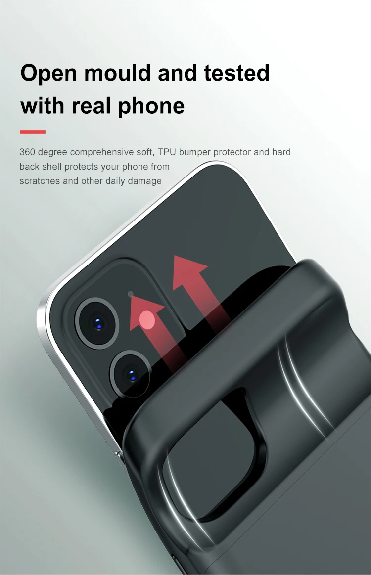 Ультратонкий чехол с внешним аккумулятором для iPhone 12 Pro Max iPhone12/12 Mini чехлы