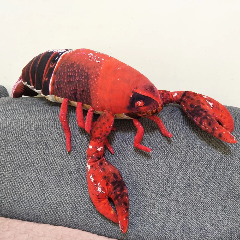 

Red Big Lobster Pillow Doll Children Plush Stuffed Toy Birthday Christmas Gifts