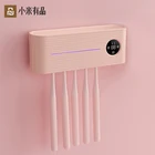 Xiaomi Youpin противобактериальный Ультрафиолетовый держатель для зубных щеток стерилизатор автоматический диспенсер для зубной пасты выдавливатель набор для ванной комнаты