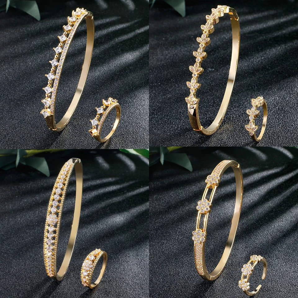 ZAKOL Романтический микро инкрустация кубического циркония бабочка ажурный