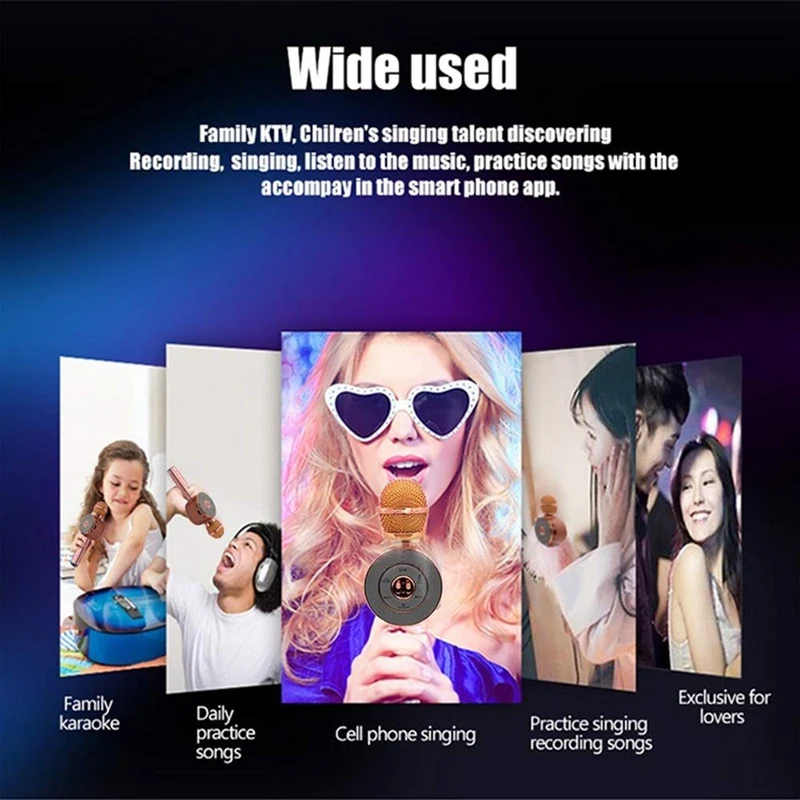 Беспроводной Bluetooth микрофон для караоке K Song KTV живой компьютер смартфона |