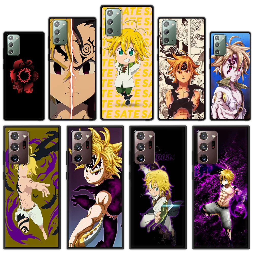 

The Seven Deadly Sins Anime Phone Case for Samsung Galaxy Note 10 Lite 20 Ultra 10 Plus Soft Black Cover For Samsung M31 Shell
