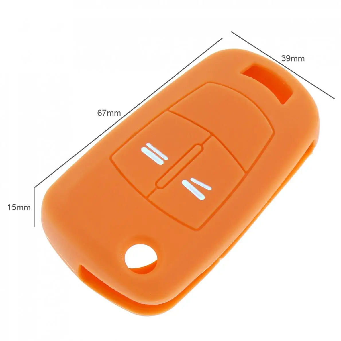 Силиконовый раскладной чехол для автомобильного ключа с 2 кнопками защитный Vauxhall