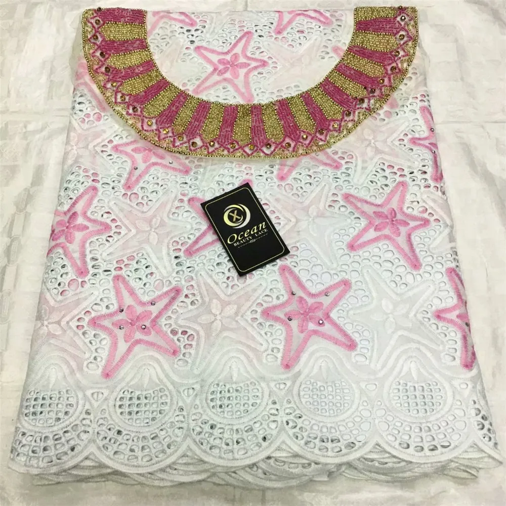 5Y швейцарская кружевная ткань с вышивкой + блестящие стразы вырезом африканские