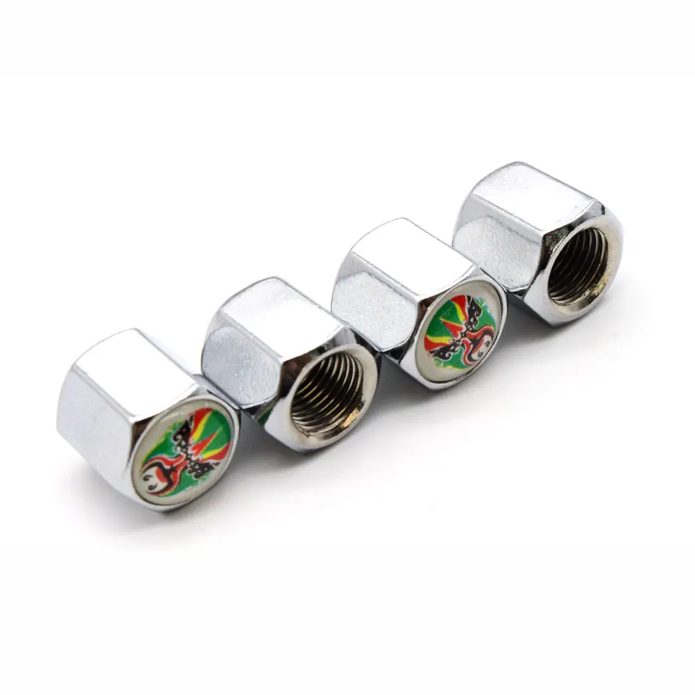 4 Pcs/Set Zinc Alloy Face Style Tire Valve Stem Cap Wheel Air Caps for Auto Cars | Автомобили и мотоциклы