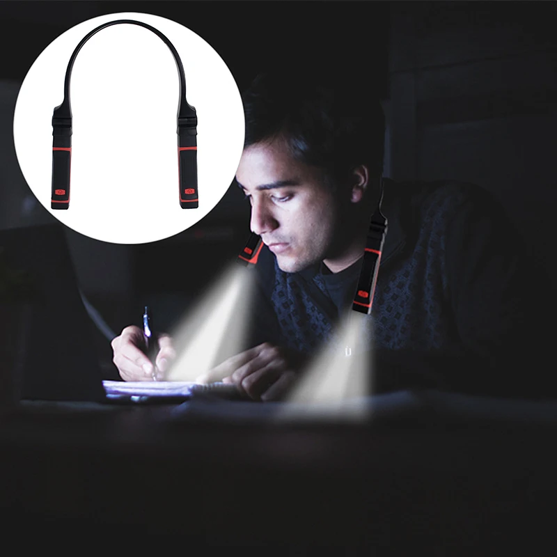 

HOT Car Repair Lamp 2 modes reading light Flexible Handsfree LED USB Charging Neck Reading Night Lights Flashlight