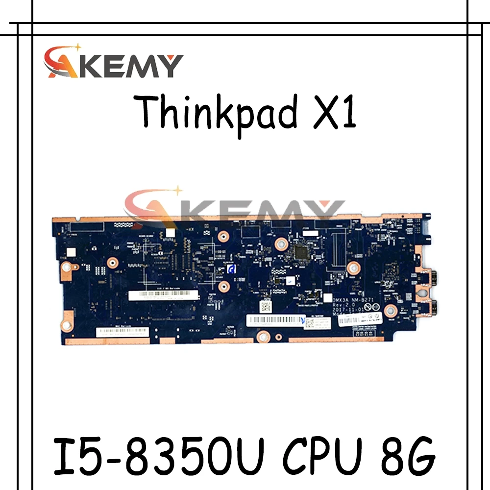 

Akemy для Lenovo ThinkPad X1 планшет Evo материнская плата SR3LA I5-8350U процессор UHD 620 8G RAM 01AW888 DMX3A NM-B271