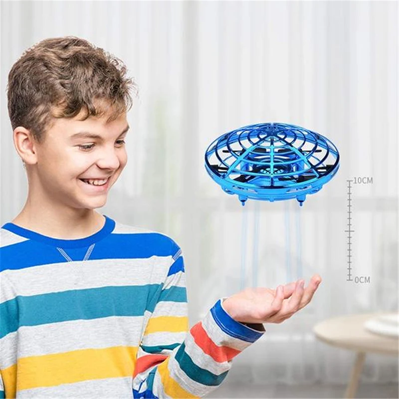

LANDZO UFO Drone Kids Toys Fly Helicopter Infraed Hand Sensing Induction RC Aircraft Upgrade Quadcopter for Children,Adult Gift