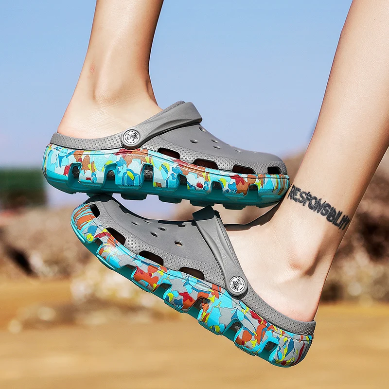 Мюли быстросохнущие для мужчин и женщин повседневные шлепанцы дома пляжа