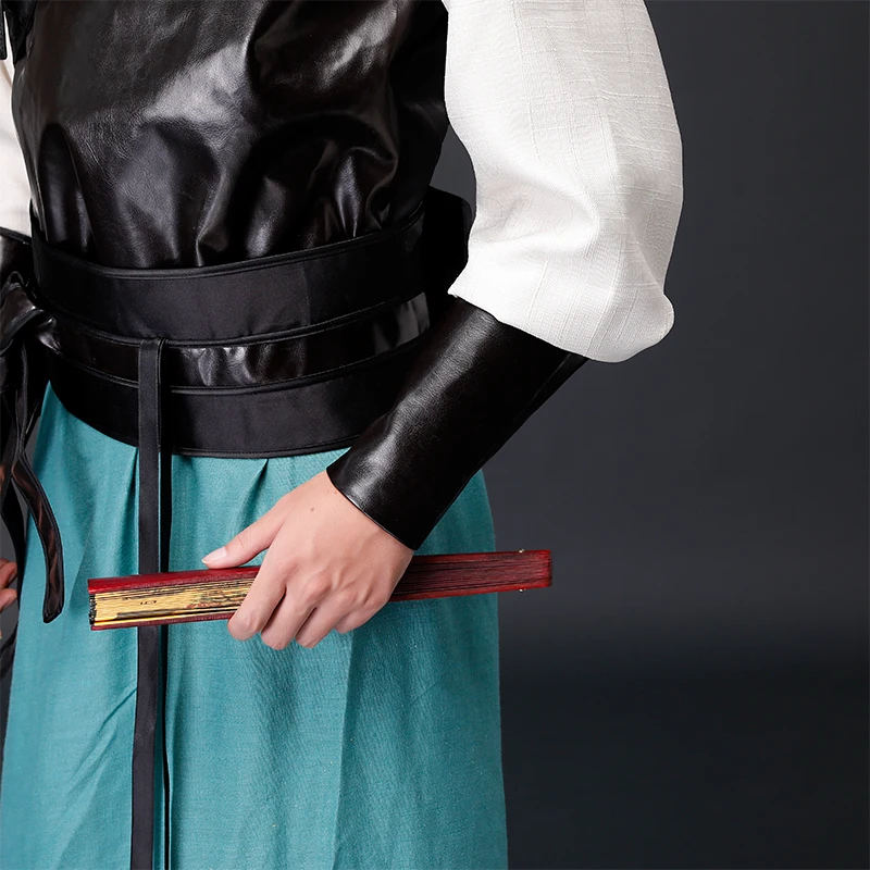

cosplay hanfu men chinese dress imperial bodyguard Ming Dynasty Hero Leather clothing Knight Martial arts prodigal son costume