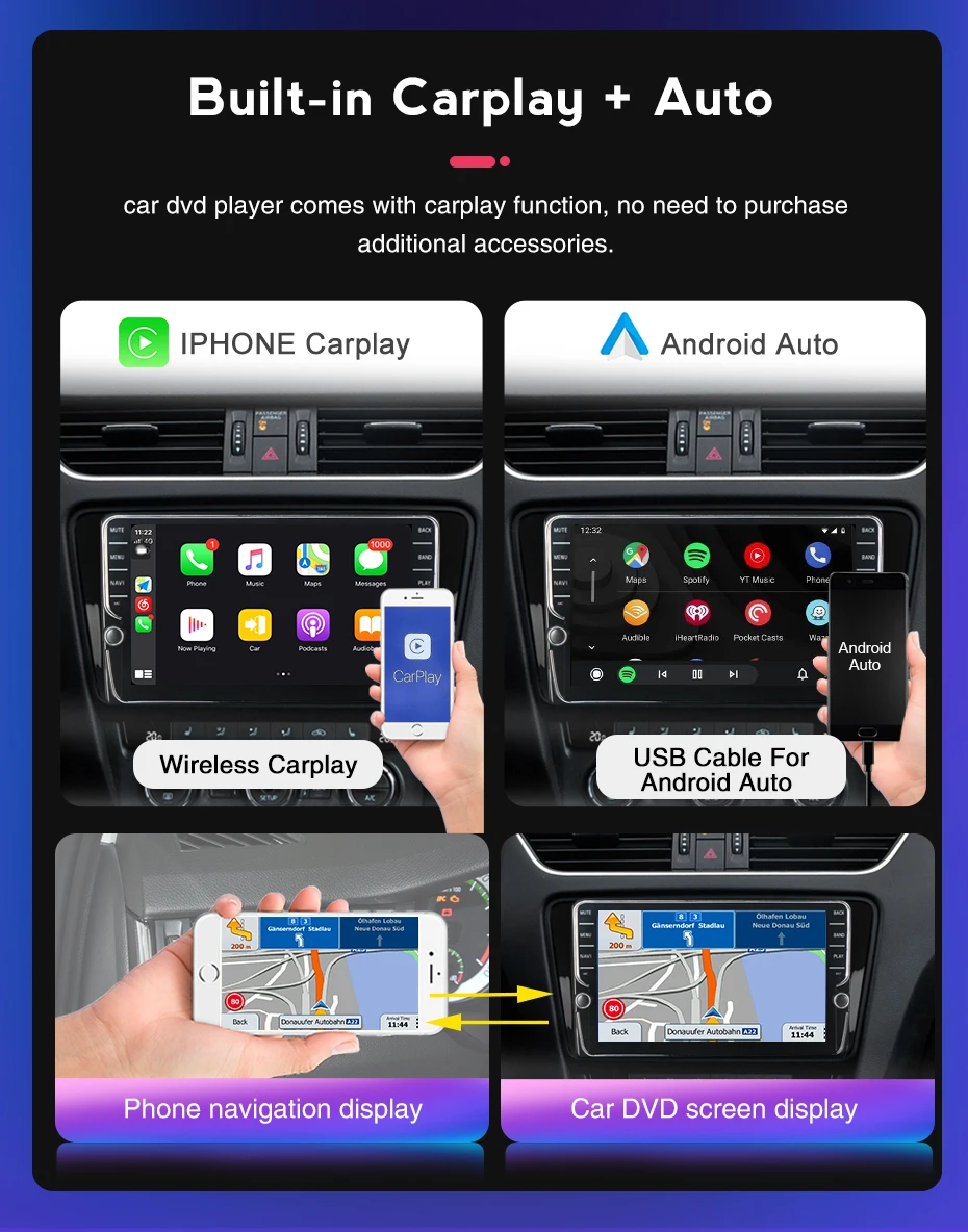NaviFly 6G 128G Android 11 DSP встроенный Carplay авто для Honda CR-V 3 RE CRV 2007 - 2011 Автомобильный