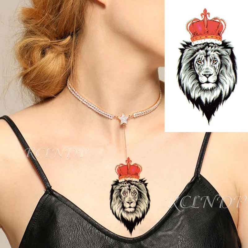 

Waterproof Temporary Tattoo Sticker lion tatto stickers flash tatoo fake tattoos for girl women