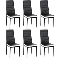 6pcs dining chair nordic coffee chair black white chairs non slip stainless steel legs office chair living room furniture hwc