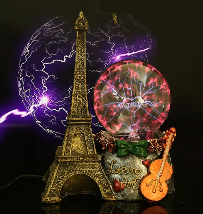 [Забавный] Париж Эйфелева башня электростатический плазменный шар светильник