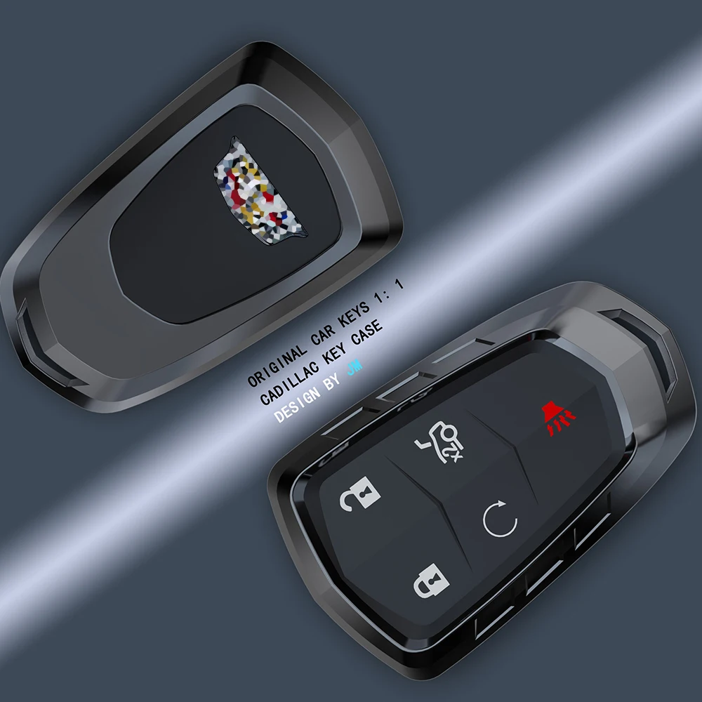 Цинковый сплав автомобильный чехол для ключей Cadillac Escalade CTS XTS ATS L XLS SRX 2015 4/5/6 Кнопка