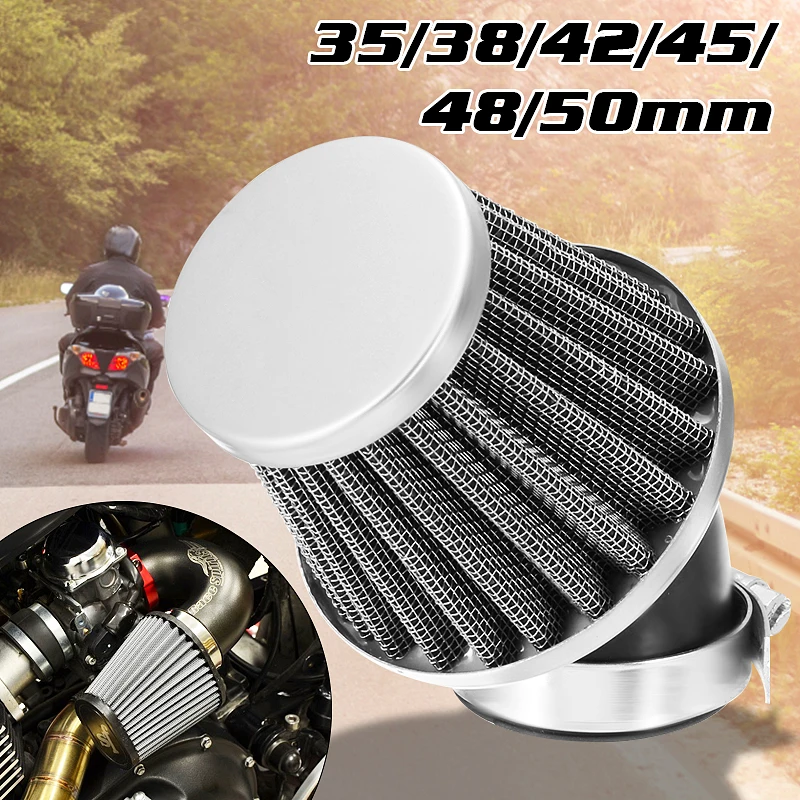 

Motorcycle Air Filter 35mm 38mm 42mm 45mm 48mm 50mm Universal For 50cc 110cc 125cc 140cc Motorcycle ATV Scooter Pit Dirt Bike