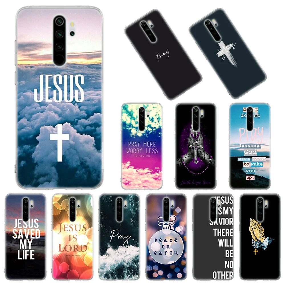 

God Jesus Pray Soft Case for Xiaomi Redmi Note 8T 9S 6 7 8 9 Pro K20 K30 Pro 6A 7A 8A 9A 9C Silicone Cover