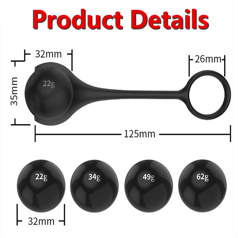 Leten увеличитель пениса шарик Растяжитель веса гантели мужской тренажер для