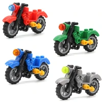 single harley moto blocks vehicles motorcycle accessories moc parts military swat city building blocks model toys for children
