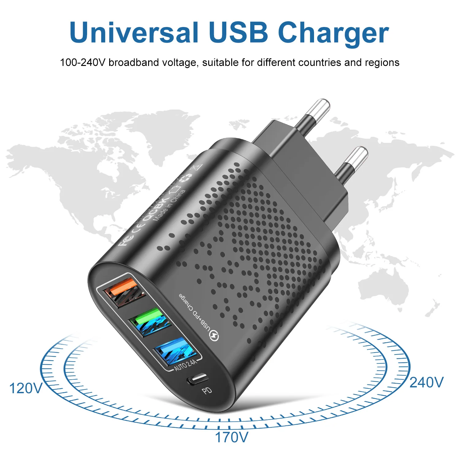 PD 48 Вт USB Type C зарядное устройство для iPhone 13 12 Pro Max Mini Quick Charge QC3.0 2.4A Быстрая зарядка