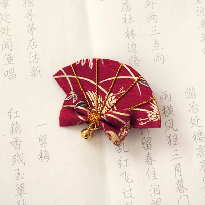 Tsuami Zaiku Fan заколка для волос Kanzashi традиционный японский цветочный стиль кимоно с бахромой аксессуар Гейша ручной работы бант Косплей