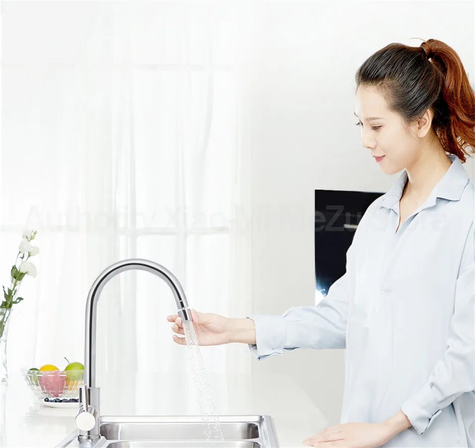 Xiaomi двойной функциональный смеситель bubbler кухонный водосберегающий фильтр двойной режим воды головка кран с форсункой разъем youpin кран пузырь
